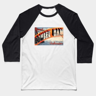 Greetings from Grand Coulee Dam, Washington - Vintage Large Letter Postcard Baseball T-Shirt